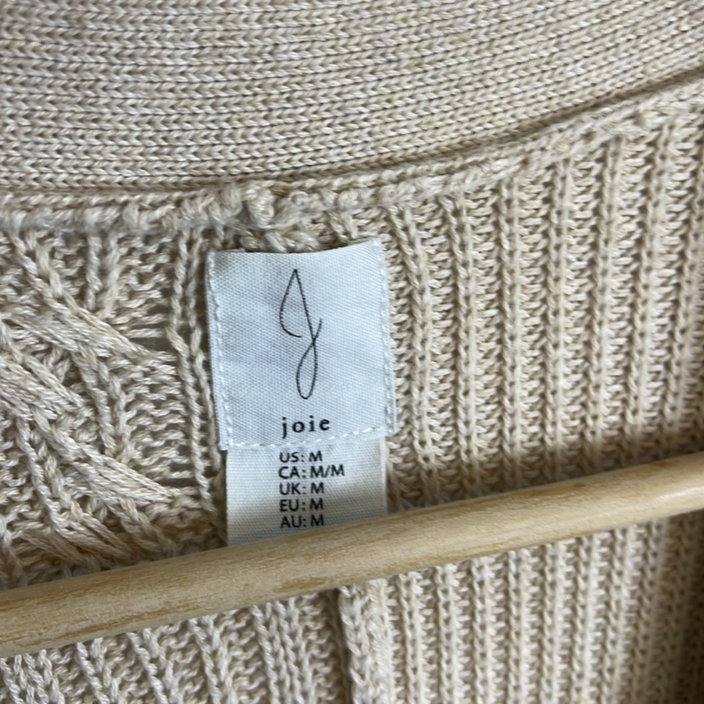 Joie Cable knit cardigan M - Picture 3 of 6